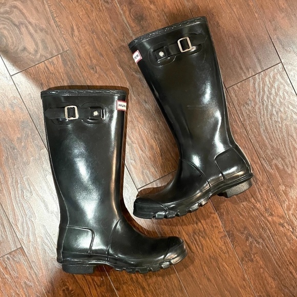 Hunter Original Kids Gloss Rain Boots - Picture 1 of 10